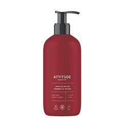 ATTITUDE Liquid Hand Soap, Made in Canada, EWG Verified, Plant and Mineral-Based, Vegan, Dermatologically Tested, Vegan, Apple & Spices, 473 mL