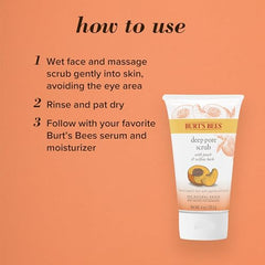 Burt's Bees Peach and Willowbark Deep Pore Scrub, 110g