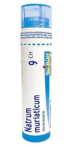Boiron Natrum muriaticum 9ch,Homeopathic medicine. Each tube contains 4 g (approximately 80 pellets)