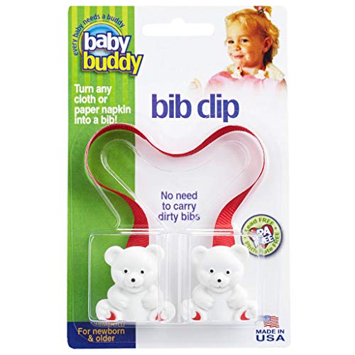 Baby Buddy Bib Clip, Red