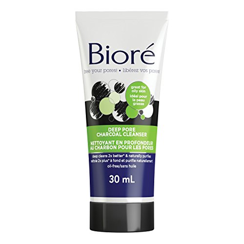 Bioré® Deep Pore Charcoal Cleanser, for Oily Skin, 30 mL | Made in Canada