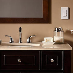 Lutron Diva LED Dimmer for Dimmable LED, Halogen and Incandescent Bulbs Single-Pole or 3-Way DVCL-153P-AL Almond