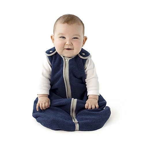 baby deedee Sleep nest Fleece Baby Sleeping Bag, Navy, Large (18-36 Months)