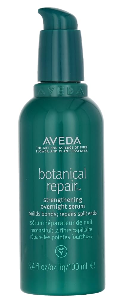 Aveda Botanical Repair Strengthening Overnight Serum | Bond-Building Serum | Reduces the Look of Split Ends | Repairs Damaged Hair | With Nangai Oil | 99% Naturally Derived*, 100ml