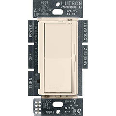 Lutron Diva LED+ Dimmer for Dimmable LED, Halogen and Incandescent Bulbs | Single-Pole or 3-Way | DVCL-153P-LA | Light Almond