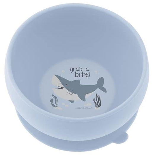Stephen Joseph Silicone Bowls Shark, os (SJ1228)