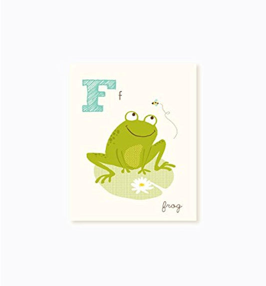 Sea Urchin Studio ABC Wall Art for Kids, F/Frog