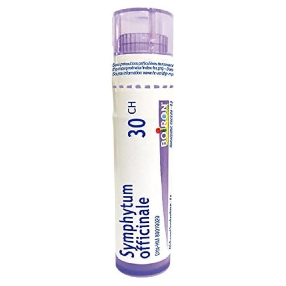 Boiron Symphytum officinale 30ch,Homeopathic medicine. Each tube contains 4 g (approximately 80 pellets)