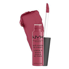 NYX PROFESSIONAL MAKEUP Soft Matte Lip Cream, High-Pigmented Liquid Lipstick - Sao Paulo (Bubblegum Pink), 8 mL