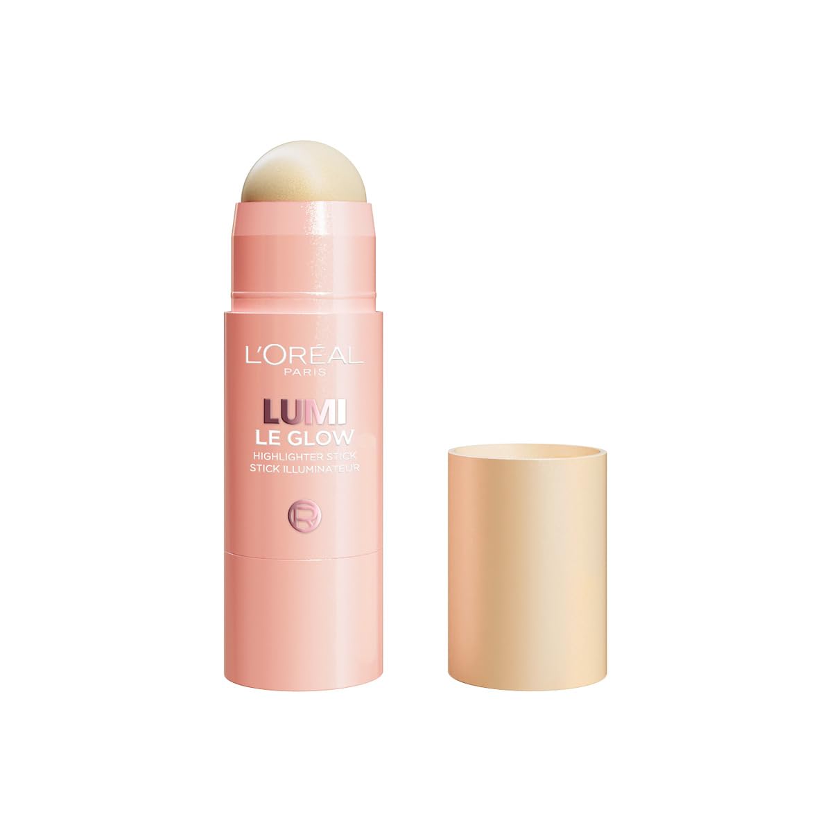 L'Oréal Paris Lumi Le Glow Highlighter Stick, Lightweight Multi-Use Glow, Buildable Shimmer, Illuminator, 635 Glowy Golden Couture, 6.5g
