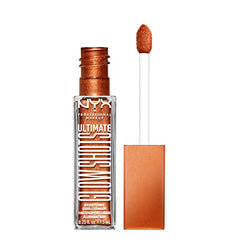 NYX PROFESSIONAL MAKEUP, Ultimate Glow Shots, Liquid Eyeshadow, 12hr wear - WOW CACAO