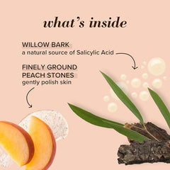 Burt's Bees Peach and Willowbark Deep Pore Scrub, 110g