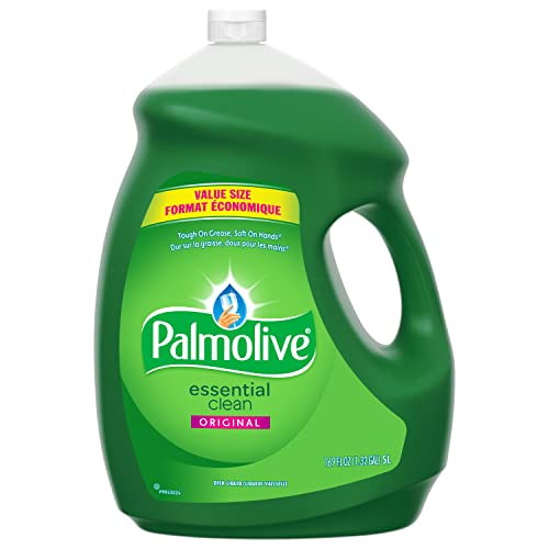 Palmolive Liquid Dish Soap, Essential Clean Original, 5L - Biodegradable, Phosphate & Paraben Free Dish Washing Liquid - Removes Grease & Grimes from Dishes