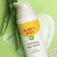 Burt's Bees Sensitive Hydrating Gentle Daily Face Cream Moisturizer Face Lotion for Sensitive Skin with Aloe and Rice Milk, 98.9% Natural Origin, Developed with Dermatologists, 51g