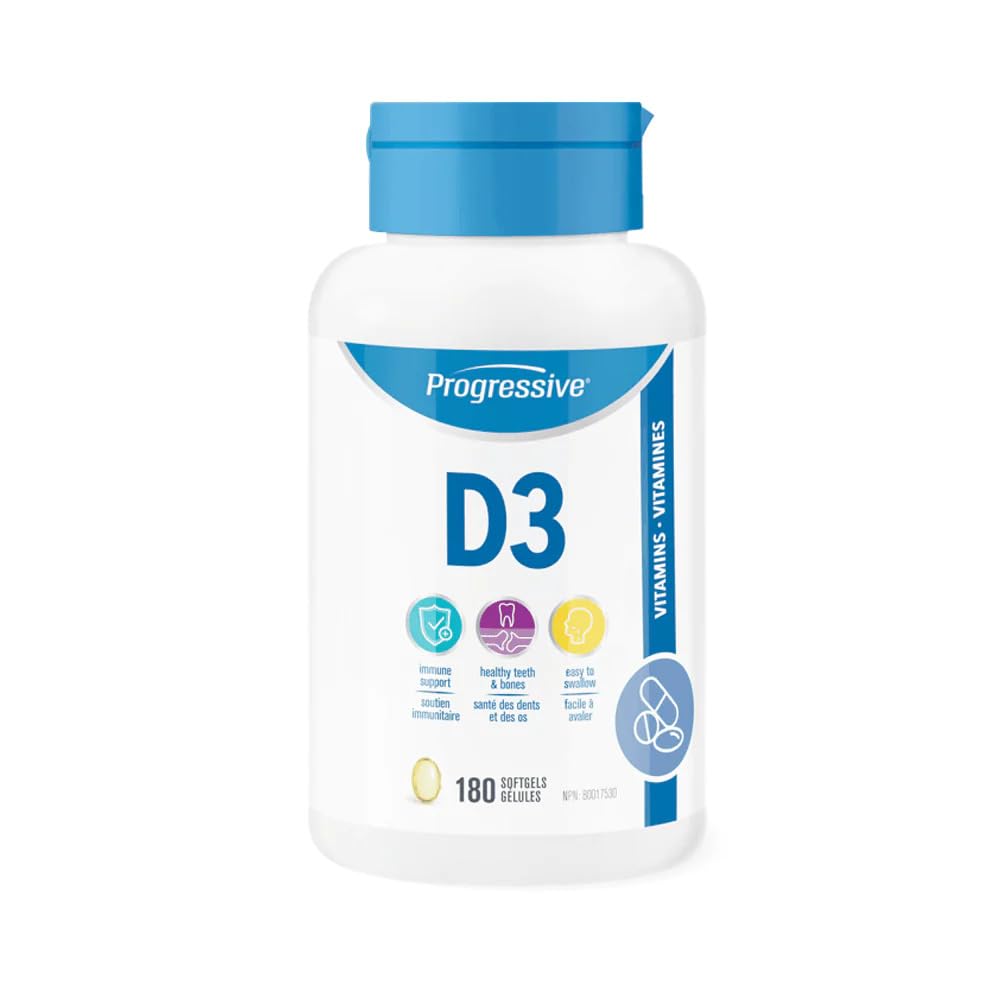 Progressive Vitamin D3, 1,000 IU, 180 count