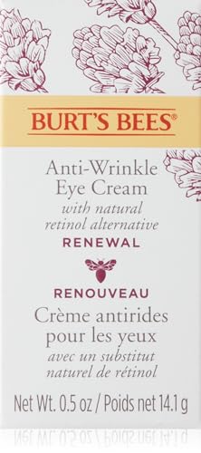 Burt's Bees® Eye Cream, Renewal Anti-Wrinkle Eye Cream with Bakuchiol Natural Retinol Alternative, Mother's Day Gift, 14.1 g