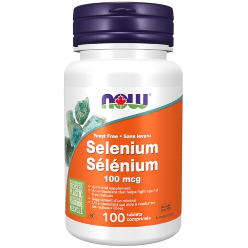 NOW Supplements, Selenium (L-Selenomethionine) 100 mcg, Essential Mineral, 100 Tablets