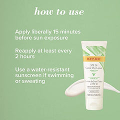 Burt's Bees Sensitive Solutions SPF 30 Gentle Hydrating Day Lotion with Aloe and Rice Milk Broad Spectrum SPF 30, Lightweight Mineral Sunscreen, 99.4% Natural Origin, 51 g