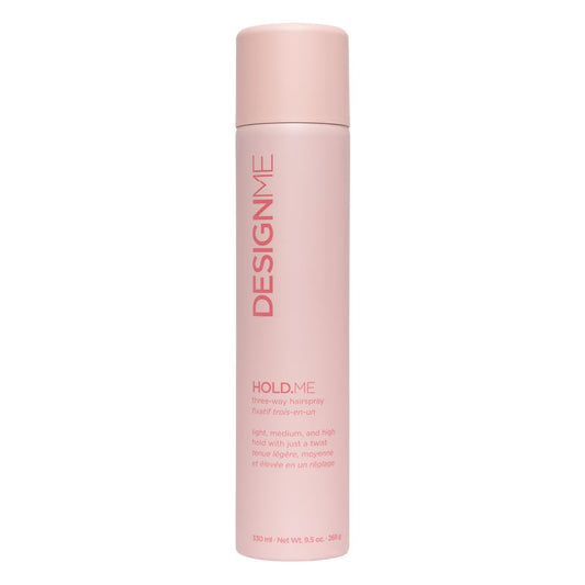 DESIGNME HOLD.ME Hairspray for Women - Strong, Medium Hold Hair Setting Spray Spray for Volume - Heat & UV Protection - Soft hair without Crunch - Fast-Drying, Long-Lasting for All Hair Types