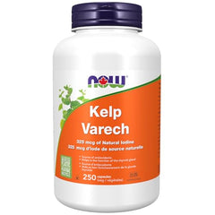 NOW Supplements, Kelp 325 mcg of Natural Iodine, Supports Healthy Thyroid Function, Super Green, 250 Veg Capsules