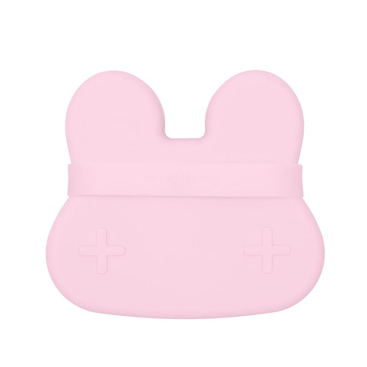 We Might Be Tiny Silicone Bunny snackie Powder Pink