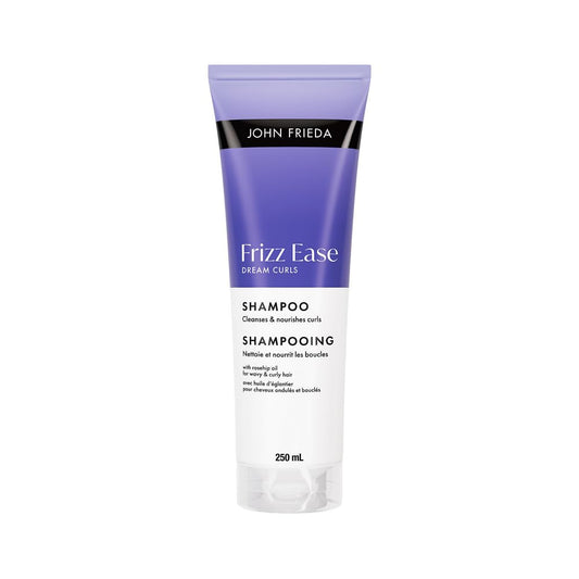 John Frieda Frizz Ease Dream Curls Sulfate Free Nourishing Shampoo for Defined Curly and Wavy Hair | Rosehip Oil and Curl Enhancing Technology | Detangling | Frizz Free Curls (250 mL) Packaging May Vary