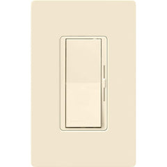 Lutron Diva LED Dimmer for Dimmable LED, Halogen and Incandescent Bulbs Single-Pole or 3-Way DVCL-153P-AL Almond