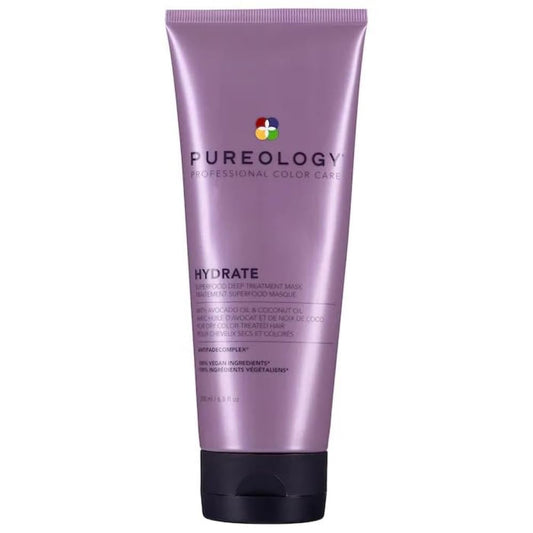 Pureology Hair Mask, Superfood Deep Treatment, Nourishes, Softens Dry Colour-Treated Hair, Sulfate-Free, Vegan, 200ml