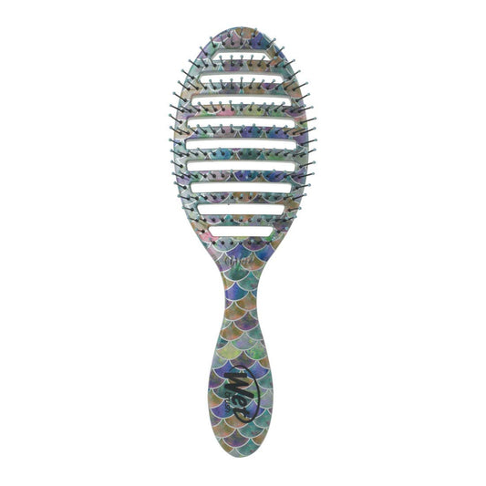 Wet Brush Speed Dry Hair Brush, Mermaid Tail - Vented Design and Ultra Soft HeatFlex Bristles Are Blow Dry Safe With Ergonomic Handle Manages Tangle and Uncontrollable Hair - Pain-Free