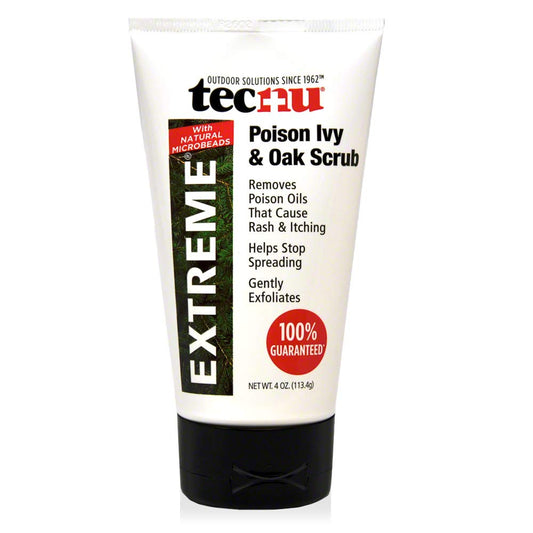 Tecnu Extreme Poison Ivy & Oak Scrub, 4 Oz, Removes Poisonous Plant Oils That Cause Rash and Itching, Poison Ivy and Poison Oak Urushiol Oil Remover for Itchy Skin Relief, Cleanses & Calms