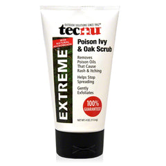 Tecnu Extreme Poison Ivy & Oak Scrub, 4 Oz, Removes Poisonous Plant Oils That Cause Rash and Itching, Poison Ivy and Poison Oak Urushiol Oil Remover for Itchy Skin Relief, Cleanses & Calms