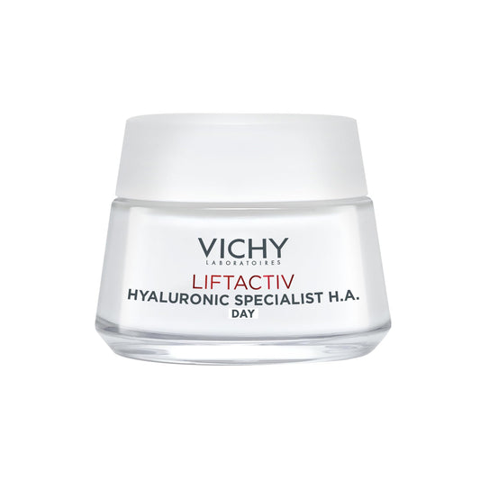 Vichy Liftactiv Face Moisturizer for DRY Skin, Day Cream with Hyaluronic Acid, Firming Facial Moisturizer for Women, Dermatologist Recommended, 50mL (Packaging may vary)