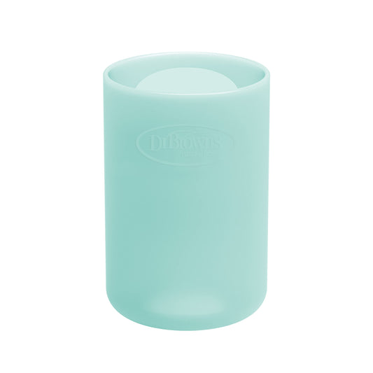 Dr. Brown's Natural Flow Options+ Glass Baby Bottle Sleeves,100% Silicone,4 oz,Narrow,Mint