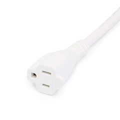 Amazon Basics 3-Foot Extension Cord - 13 Amps, 125V - White