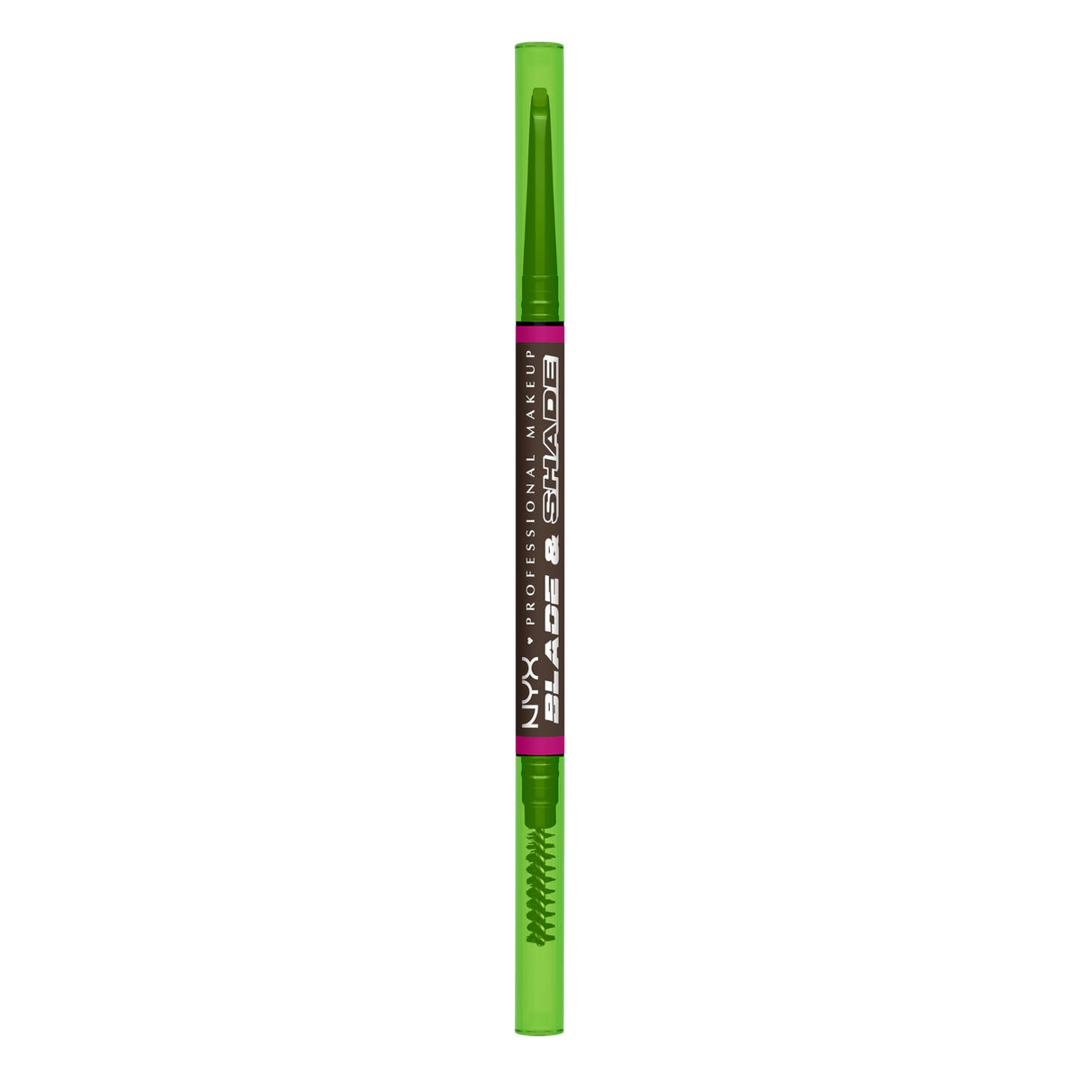 NYX Professional Makeup Blade & Shade, Dual Edged Brow Pencil, Up to 16HR wear, Smooth-glide pigment, Smudge & Transfer Resistant, Shade: Espresso