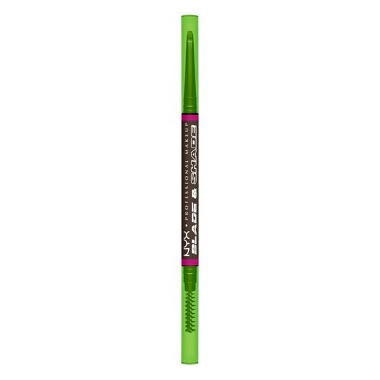 NYX Professional Makeup Blade & Shade, Dual Edged Brow Pencil, Up to 16HR wear, Smooth-glide pigment, Smudge & Transfer Resistant, Shade: Espresso