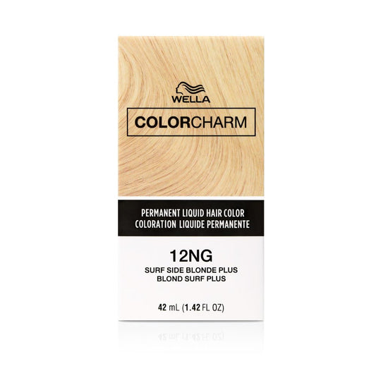 WELLA Color Charm Permanent Liquid Hair Color for Gray Coverage, 12NG Surfside Blonde