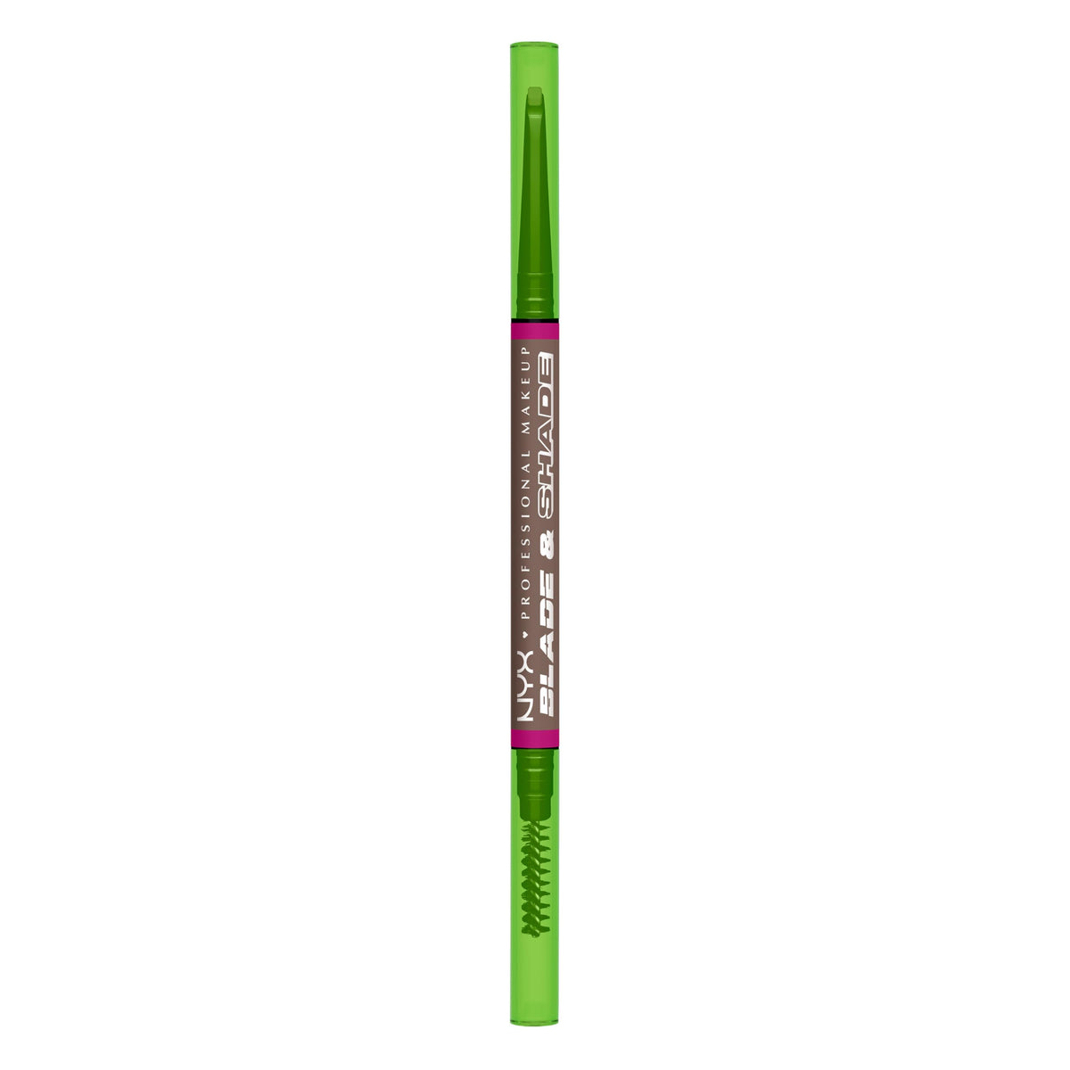 NYX Professional Makeup Blade & Shade, Dual Edged Brow Pencil, Up to 16HR wear, Smooth-glide pigment, Smudge & Transfer Resistant, Shade: Cool Ash Brown