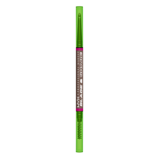 NYX Professional Makeup Blade & Shade, Dual Edged Brow Pencil, Up to 16HR wear, Smooth-glide pigment, Smudge & Transfer Resistant, Shade: Cool Ash Brown