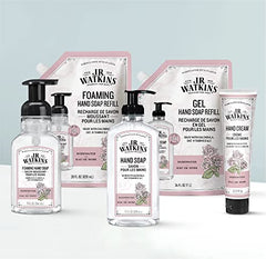 J.R. Watkins Rosewater Foaming Hand Soap Refill Pouch, 828 mL