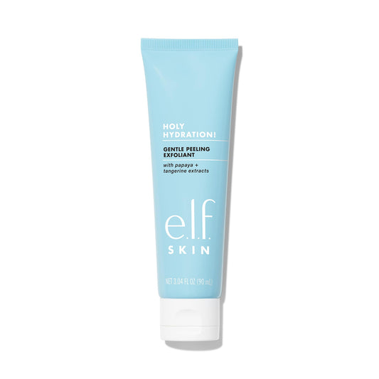 e.l.f. SKIN Holy Hydration! Gentle Peeling Exfoliant Face Cleanser, Non-Harsh Liquid Formula, Creates A Glowing, Youthful Complexion, Vegan & Cruelty-Free, 3.04 Fl Oz