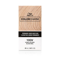 WELLA Color Charm Permanent Liquid Hair Color for Gray Coverage, 10GV Honey Blonde