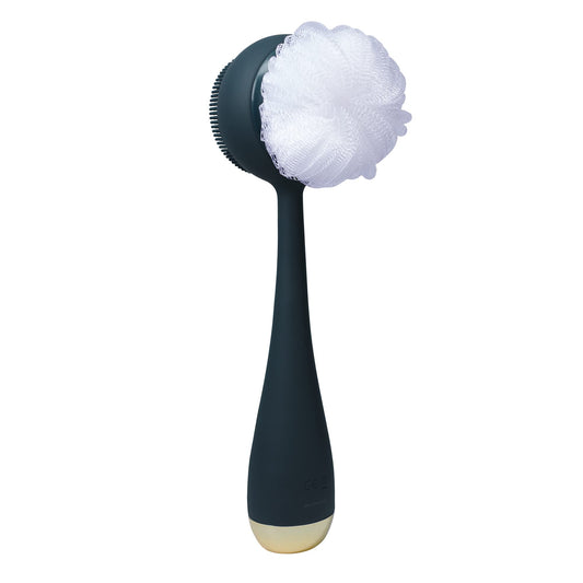 PMD Clean Body - Smart Body Cleansing Device with Silicone Brush & Three Interchangeable Attachments - Waterproof - SonicGlow Vibration - Cleanse, Exfoliate, & Massage Body