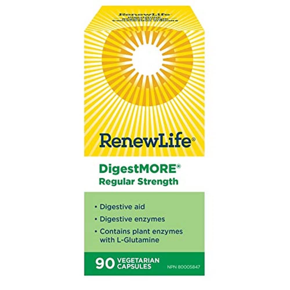 Renew Life DigestMORE Regular Strength, 90 Capsules