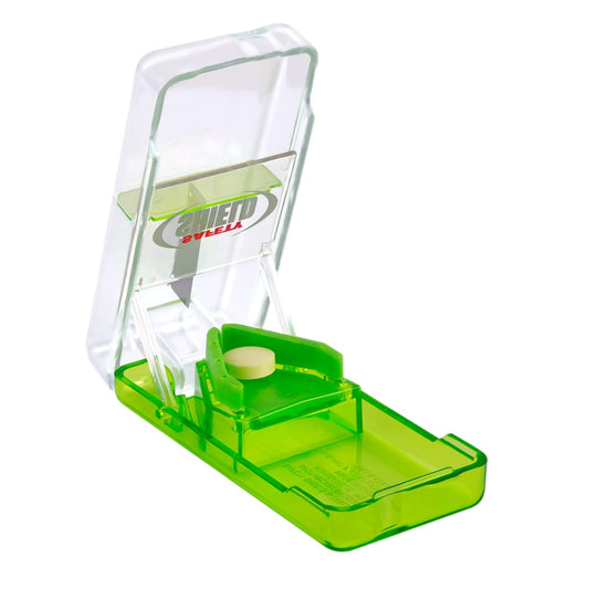 EZY DOSE Pill Cutter with Safety Shield │Safely Cut Pills and Vitamins │Pill Splitter, Assorted Color, 1 Count (Pack of 1)