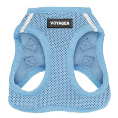 Best Pet Supplies - All Weather Mesh, Reflective, No Pull Harness for Small, Medium Dogs, Cats - Secure with Hook & Loop Fastener, Buckle, Double D-Rings - Baby Blue, XXS