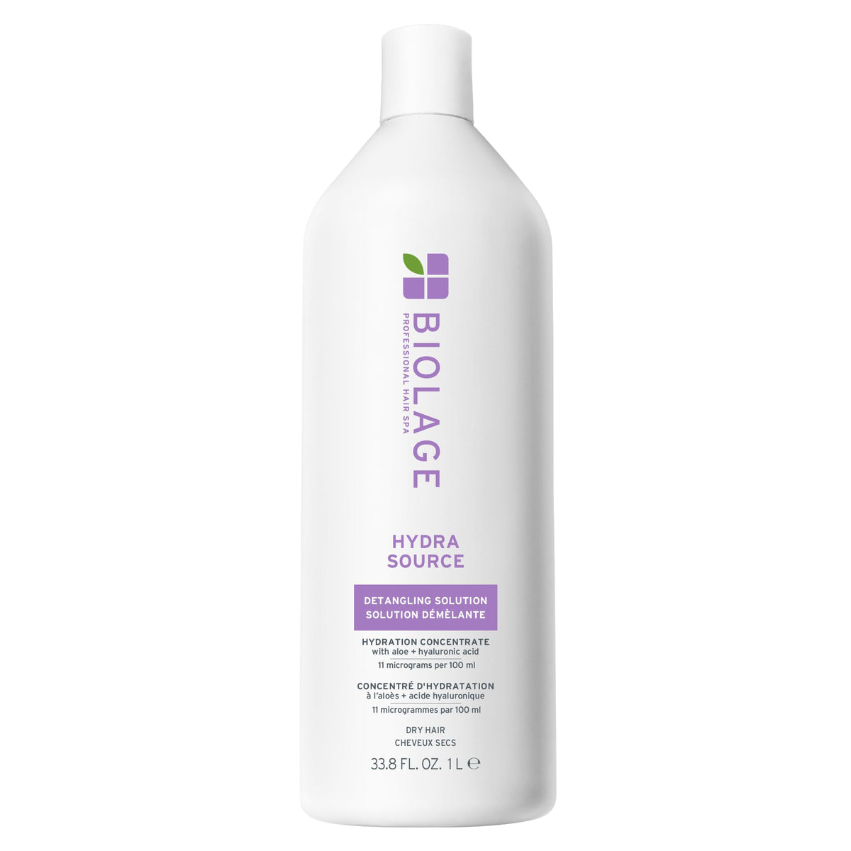 Biolage Hydra Source Detangling Conditioner, For Dry and Frizzy Hair, Detangles, Controls Static & Fly-Aways, Renews Moisture, Paraben-Free, Vegan, Cruelty Free