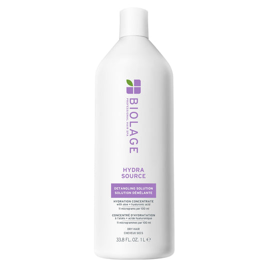 Biolage Hydra Source Detangling Conditioner, For Dry and Frizzy Hair, Detangles, Controls Static & Fly-Aways, Renews Moisture, Paraben-Free, Vegan, Cruelty Free