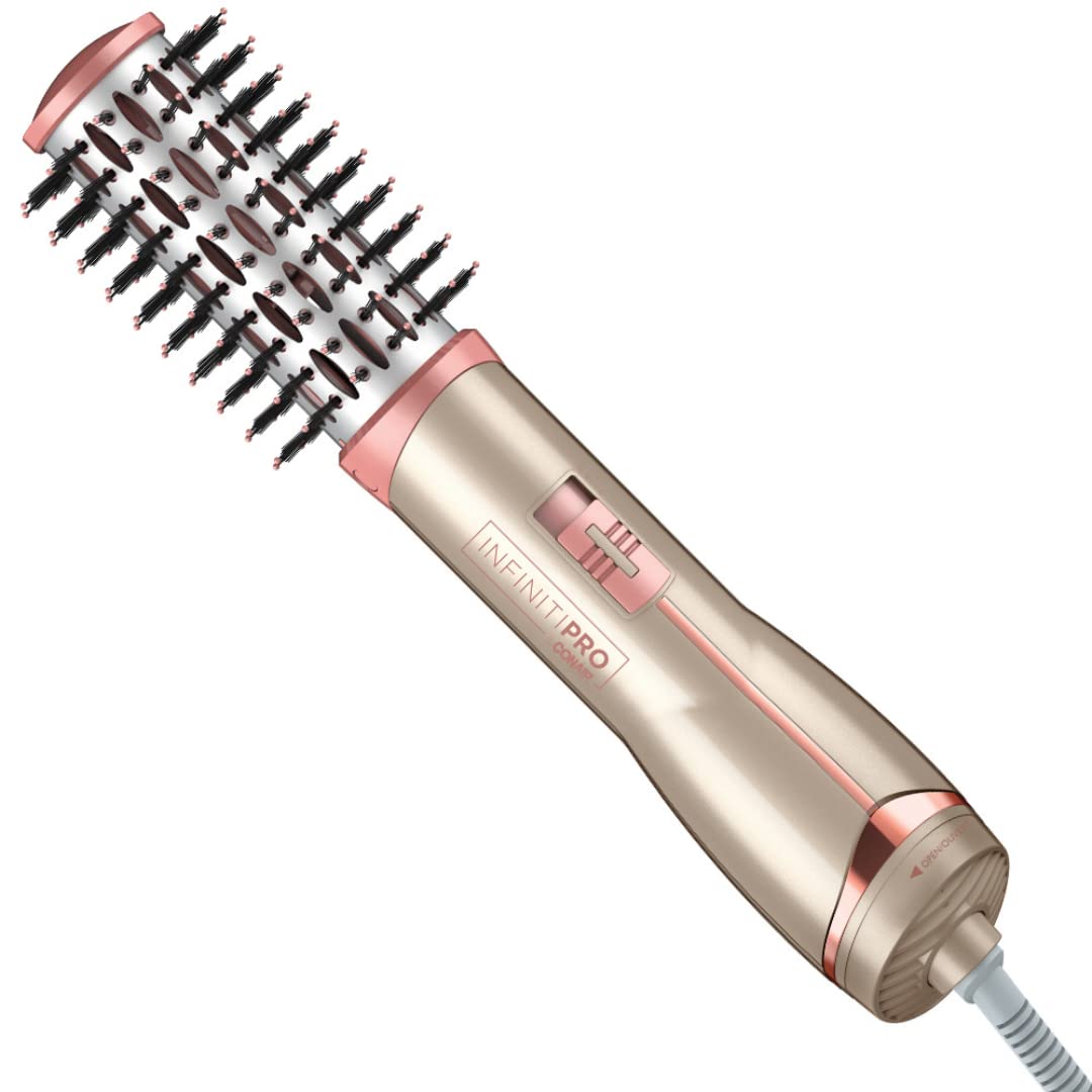 Conair Infinitipro Frizz Free 1 1/2 Inch Hot Air Brush, BC600C, Ionic Technology, 500 watts, 2 Heat setting, Hair tools, Hair Styler