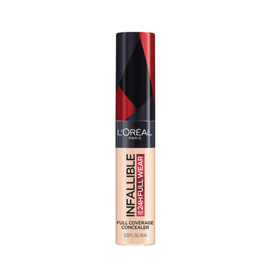 L’Oréal Paris Concealer Infallible Full Wear, One-Swipe Complete Coverage, Matte Finish, Longwear Up to 24hr - Fawn, 10 mL